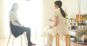 認知行動療法による治療の様子